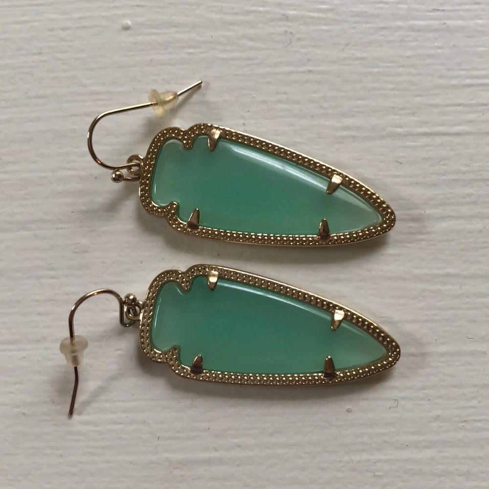 Kendra Scott Sky earring in Gold and Chalcedony